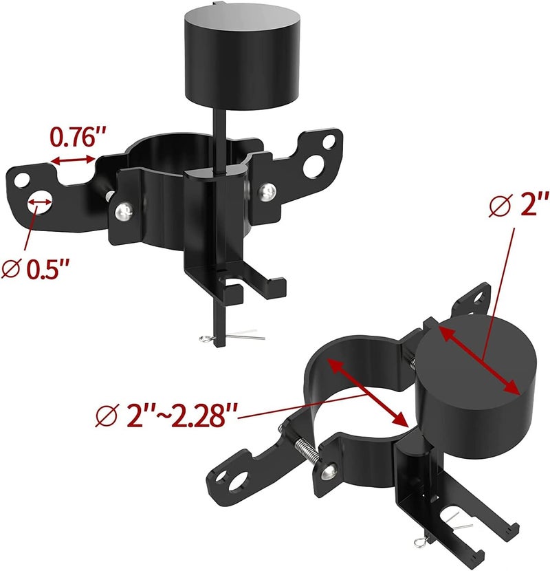 Lusheer Trailer Towing Organizer for 7 Way Plug,Heavy Duty Steel for Travel Trailer Accessories，Sturdy, Anti-Rust, 1 Pack, Trailer Towing Chain Holder - Image 4
